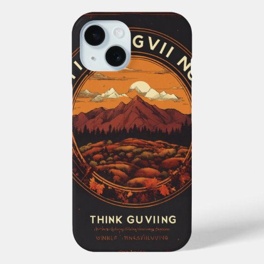 THINKSGIVINGテクノロジーイベント - グレートスモーキー山脈 Case-Mate iPhoneケース (裏面)