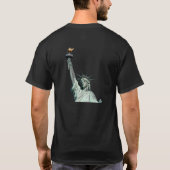 Thiqa 自由の女神 グラフィックTシャツ - アーバンストリート Tシャツ (裏面)