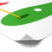 Thir-tee 30th Golf Birthday Party Thirtieth Golf P ポスター (角)