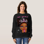 Third 3rd grade princess back to school for girls  スウェットシャツ (正面フル)