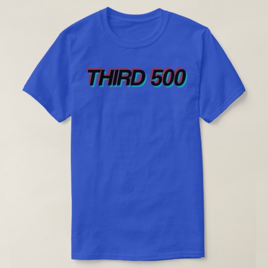 THIRD 500ロゴ Tシャツ (デザイン正面)