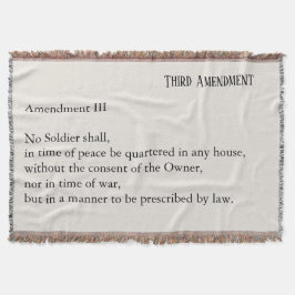 Third Amendment Constitution Protest スローブランケット