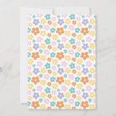 Third Birthday Invite Girl, Three Times the Fun 招待状 (裏面)