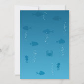 Third Birthday Party Octopus Balloons Invitation 招待状 (裏面)