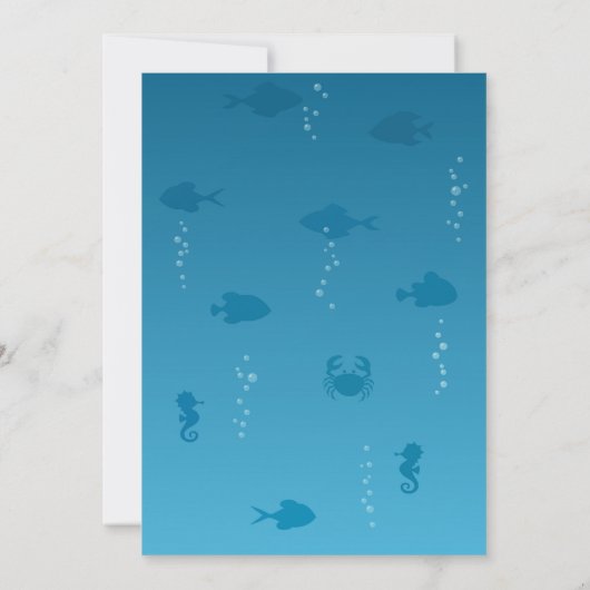 Third Birthday Party Octopus Balloons Invitation 招待状 (裏面)