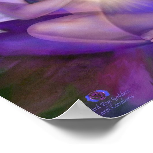Third Eye Chakra Goddess Fine Art Poster/Print ポスター (角)
