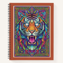Third-Eye Roaring Tiger Spirit Zen tangle Journal ノートブック