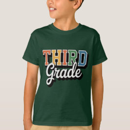 Third Grade – Colorful Back to School Design Tシャツ