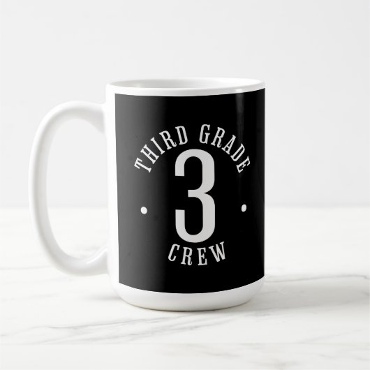 Third Grade Crew 3rd Grade コーヒーマグカップ (左)