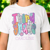 Third Grade First Day of School Coquette Custom Tシャツ