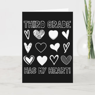 Third Grade Has My Heart 3年生の先生のバレンタインデー カード