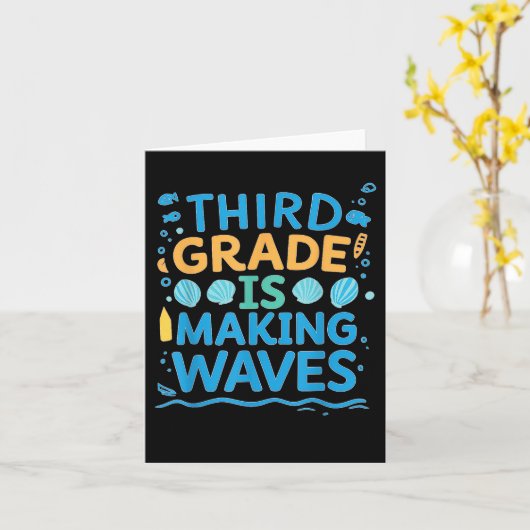 Third Grade Is Making Waves Back To School Kids An カード (黄色い花)