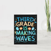 Third Grade Is Making Waves Back To School Kids An カード (正面)