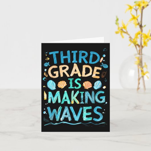 Third Grade Is Making Waves Back To School Kids An カード (黄色い花)