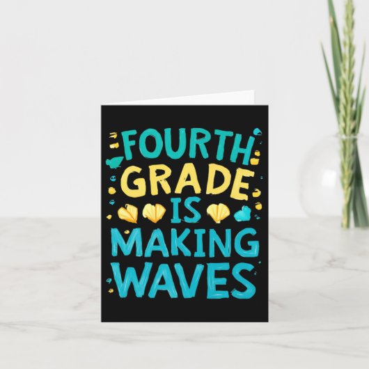 Third Grade Is Making Waves Back To School Kids An カード (正面)