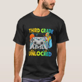 Third Grade Level Unlocked Gamer Back To School Tシャツ (正面)