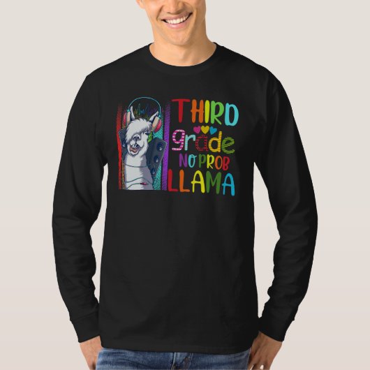 Third Grade Teacher Back To School No Prob Llama G Tシャツ (正面)