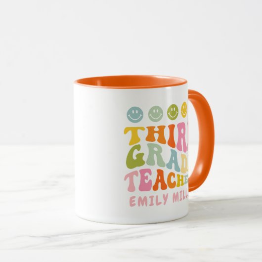 Third Grade Teacher Gift Mug マグカップ (正面右)
