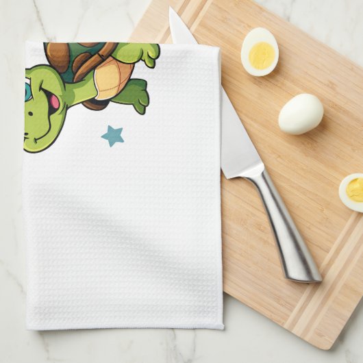 Third grade Turtle-y Awesome 3rd Grade Back to Sch キッチンタオル (四つ折り)