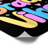 Third Grade Vibesキッズ新学期グラフ名門私立校風の ポスター (角)