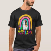 Third Team 3rd Grade Teacher Rainbow No Prob Llama Tシャツ (正面)