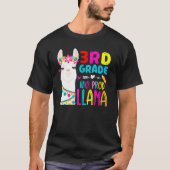Third Team 3rd Grade Teacher Rainbow No Prob Llama Tシャツ (正面)