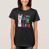 Third Team 3rd Grade Teacher Rainbow No Prob Llama Tシャツ (正面)
