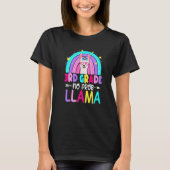 Third Team 3rd Grade Teacher Rainbow No Prob Llama Tシャツ (正面)
