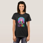 Third Team 3rd Grade Teacher Rainbow No Prob Llama Tシャツ (正面フル)