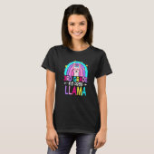 Third Team 3rd Grade Teacher Rainbow No Prob Llama Tシャツ (正面フル)