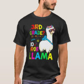 Third Team 3rd Grade Teacher Rainbow No Prob Llama Tシャツ (正面)