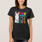 Third Team 3rd Grade Teacher Rainbow No Prob Llama Tシャツ (正面)