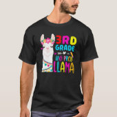 Third Team 3rd Grade Teacher Rainbow No Prob Llama Tシャツ (正面)
