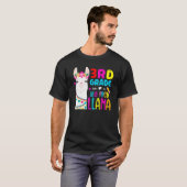 Third Team 3rd Grade Teacher Rainbow No Prob Llama Tシャツ (正面フル)