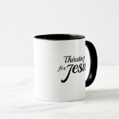 Thirsting for Jesus religious faith based mug マグカップ (正面右)