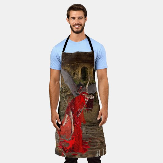 Thirsty エプロン (着用した状態)