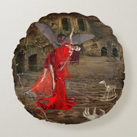 Thirsty ラウンドクッション (正面)