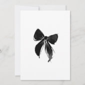 Thirteen black ribbon birthday teens invitation 招待状 (裏面)