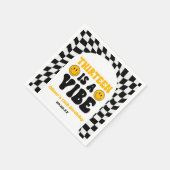 Thirteen Is A Vibe Retro 13th Birthday Party スタンダードカクテルナプキン (角)