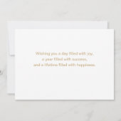 Thirty and Thriving Elegant 30th Birthday Photo カード (裏面)