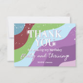 Thirty Flirty & Thriving 30th Birthday Party サンキューカード (正面)