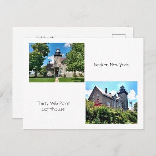 Thirty Mile Point Lighthouse 2 ポストカード (正面/裏面)