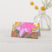 This abstract flower art design blends soft floral ロイヤリティカード (裏面)