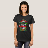 This Aerobics Team is On The Naughty Lists Christm Tシャツ (正面フル)