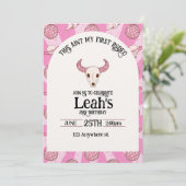 this aint my first rodeo. 2nd birthday invitation 招待状 (スタンド正面)