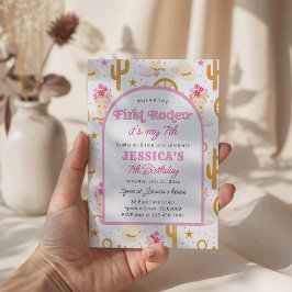 This Ain't My First Rodeo Cowgirl 7th Birthday 招待状