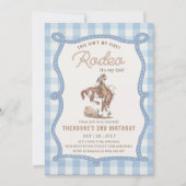 This Ain't My First Rodeo Gingham  招待状 (正面)