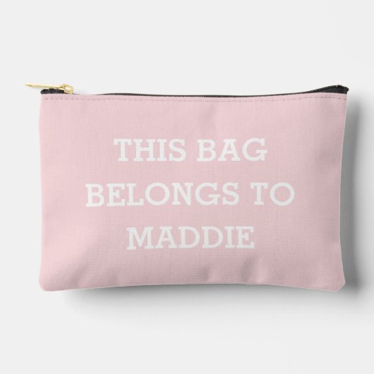 This Bag Belongs to Name Cosmetics Pouch アクセサリーポーチ (正面)