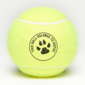 This Ball Belongs To Personalized Dog テニスボール (裏面)