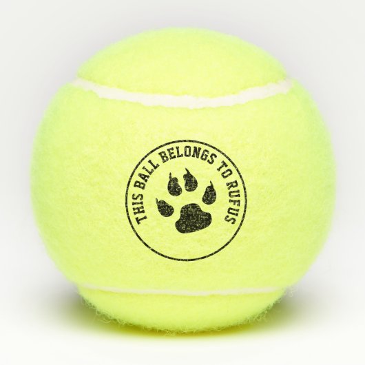 This Ball Belongs To Personalized Dog テニスボール (裏面)